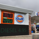 Gas prices at a Gulf station in Bensenville, Illinois on September 12, 2022.